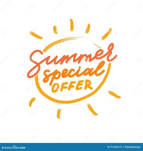 Summer Special Offer Vector Element For Poster And Banner With