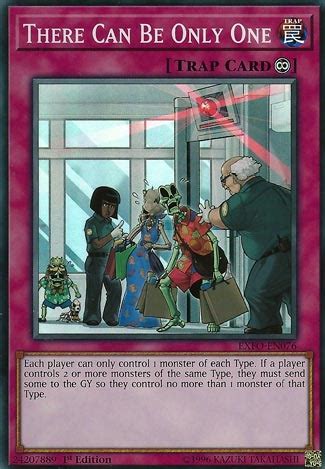 It means that i can only control myself and not other people. There Can Be Only One - YuGiOh Card of the Day - Pojo.com