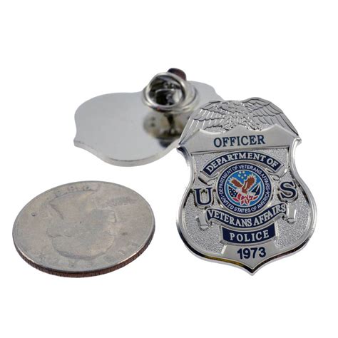 Department Of Veterans Affairs Police Mini Badge Lapel Pin Va Police Mini Badge