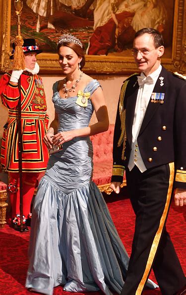 Kate Middleton Wears Princess Dianas Iconic Tiara To State Dinner At