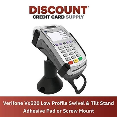 Discount credit card supply (dccs) supplies new and refurbished point of sale processing. Discount Credit Card Supply Low Swivel and Tilt Verifone Vx520 Terminal Stand, Screw-in and ...