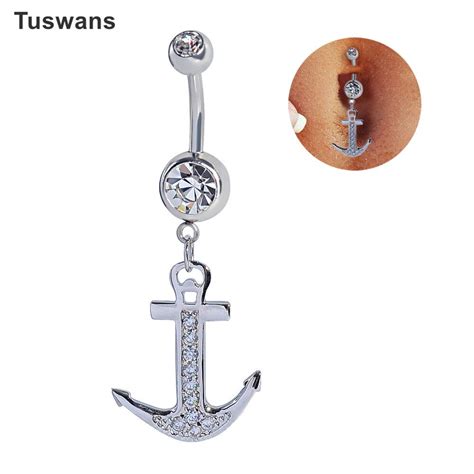 Special Anchor Belly Button Rings Surgical Steel Navel Piercing Hot