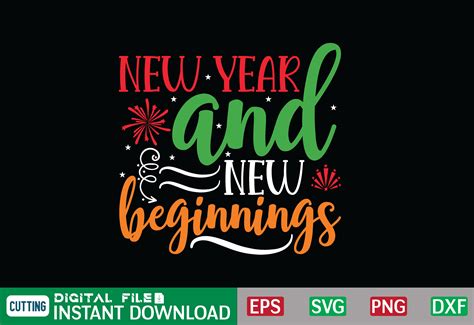New Year And New Beginnings Svg Graphic By Craftssvg30 · Creative Fabrica