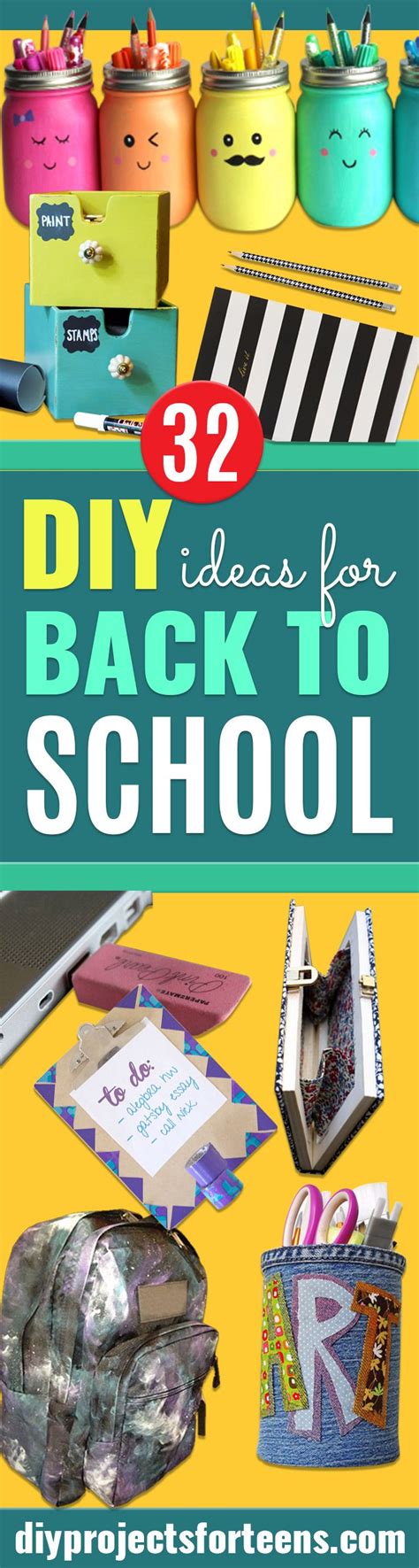 Diy Home Decor 32 Diy Ideas For Back To School Supplies Diy Projects