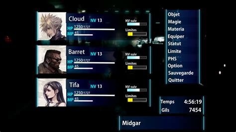 Final Fantasy Vii Remake In Game Menu Concept By Liamloup On Deviantart