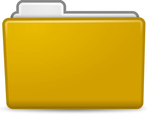 Yellow Folder Png Clipart Transparent Download Open Folder Icon Png