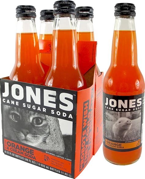 Jones Soda Orange And Cream Soft Drink 355ml Bottle
