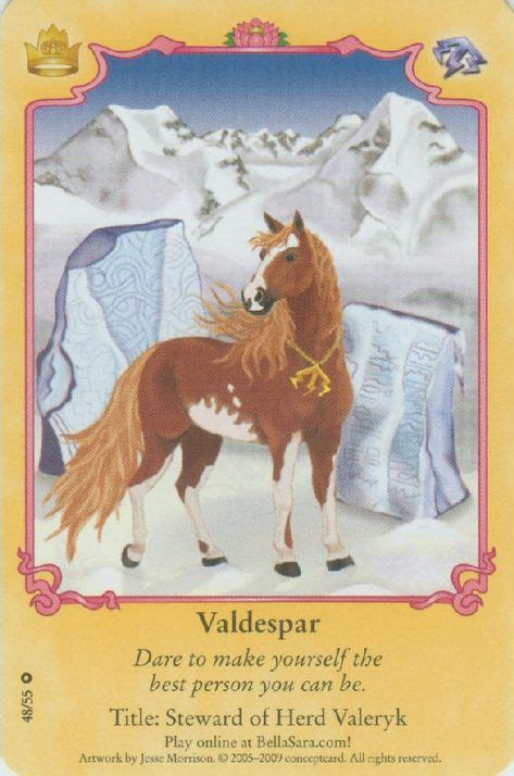 82 Bella Sara Cards Ideas Magical Horses Fantasy Horses Horse Cards