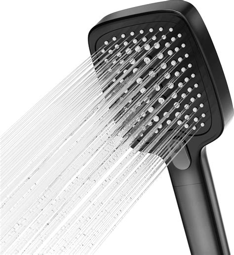 vehhe shower head with large panel 3 modes power shower heads water saving shower head with