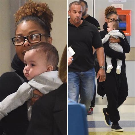 Slender Janet Jackson Keeps It Comfy As She Carries Napping Son Eissa