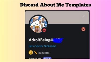 Perfect Online Persona Discord About Me Templates