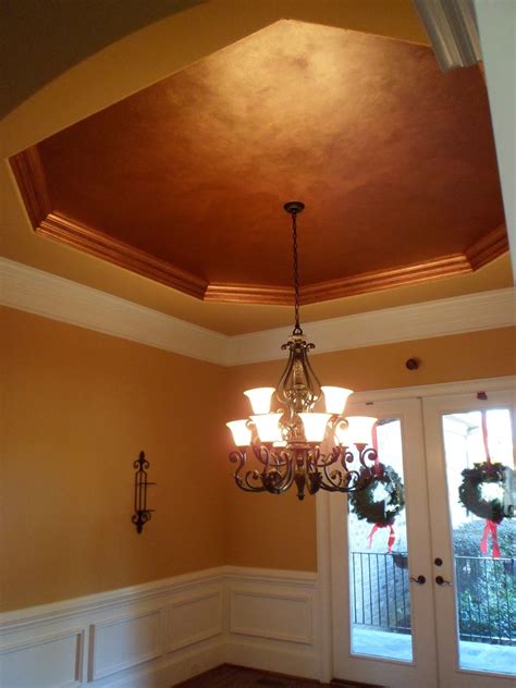 I have tons of tray ceilings. Savard Studios: Dramatic Dining Room and Foyer Ceiling ...