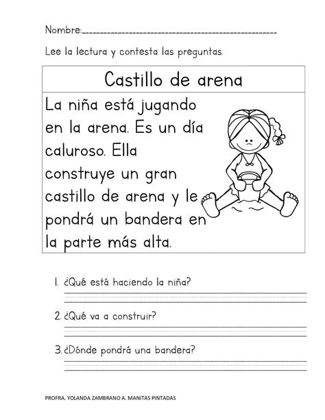 actividades de Comprensión Lectora Para Peques Orientacion Andujar Spanish Lessons For Kids