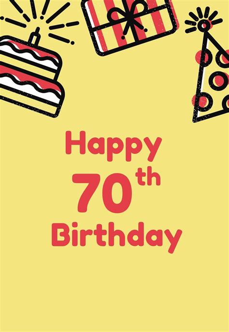 The Best Printable 70th Birthday Cards Free — Printbirthdaycards