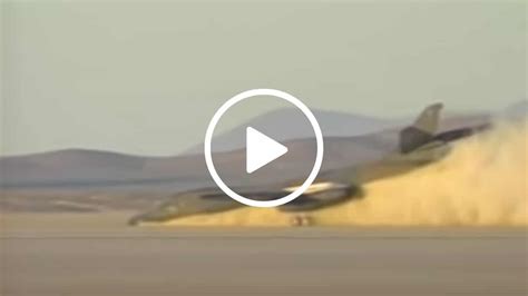 Watch Air Force B1 Bomber Crash Landing