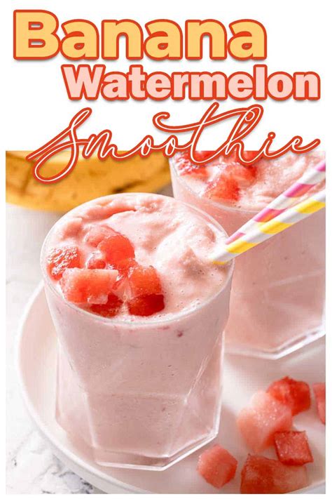 Banana Watermelon Smoothie Nibble And Dine