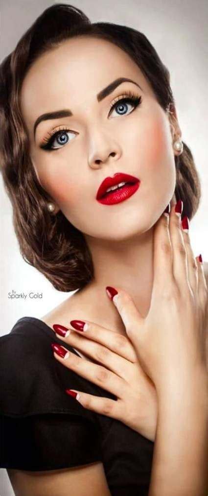 wedding vintage glamour red lips 55 ideas vintage makeup looks wedding makeup vintage retro