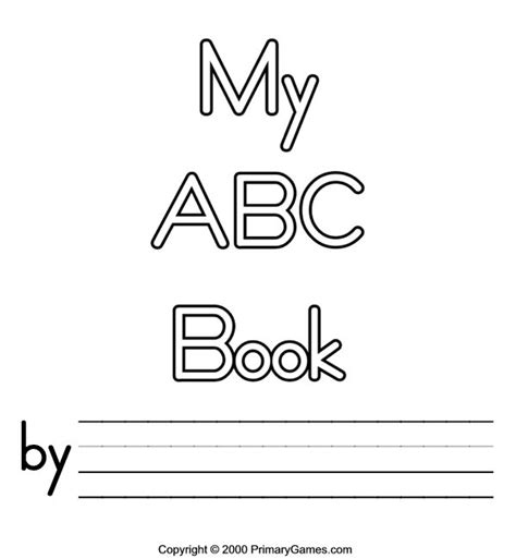 Free Printable Abc Book Template Printable Templates