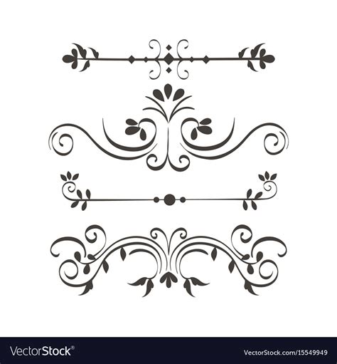 Ornamental Borders Design Royalty Free Vector Image