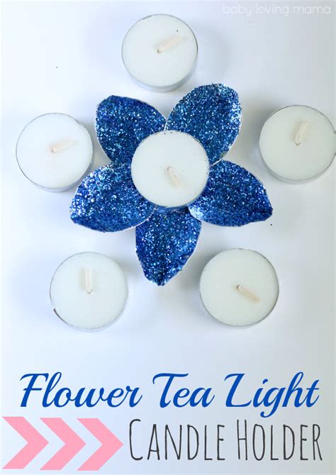 Diy Flower Tea Light Candle Holder Finding Zest