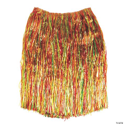 Adults Multicolor Grass Hula Skirt Oriental Trading