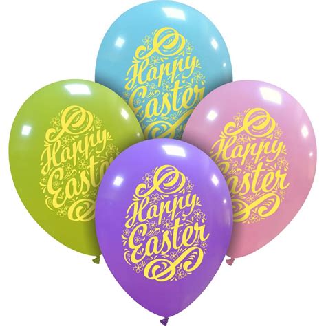 12” happy easter egg colorful balloons 25 count u s party co