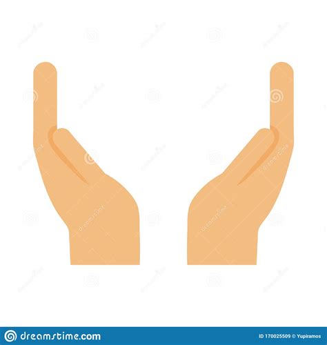 Hands Support Gesture Saving Symbol Icon Stock Vector Illustration Of