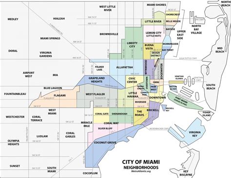 Miami Area Map Map Of Miami Area Florida Usa