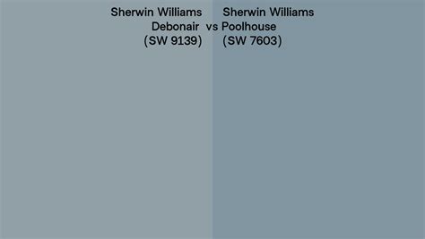 Sherwin Williams Debonair Vs Poolhouse Side By Side Comparison