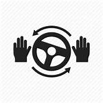 Driving Self Icon Steering Wheel Hand Automatic