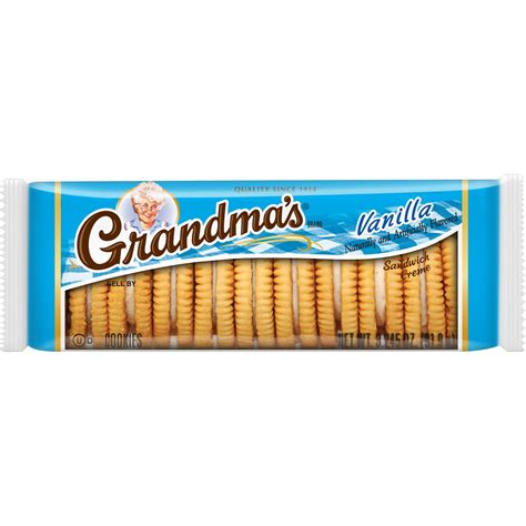 Grandmas Sandwich Crème Cookies Vanilla Naturally And Artificially