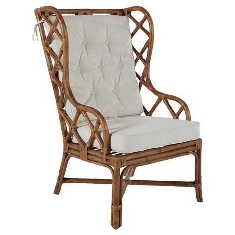 From $719.99 ($360.00 per item) 189. Watson Coastal Beach Large Rattan Wing Back Occasional Arm ...