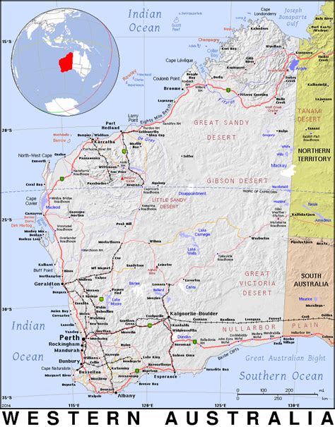 West Australia Map Gambaran
