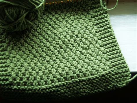 Double Moss Stitch Dishcloth Pattern By Erin Hale Dishcloth Pattern