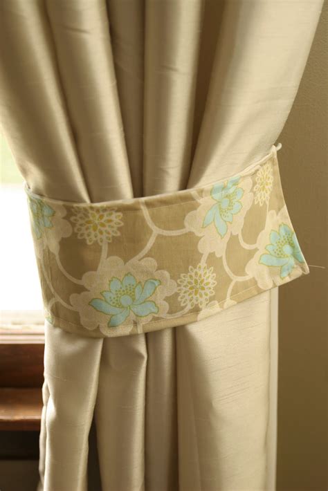 How To Make Curtain Tie Backs Homemade Ginger