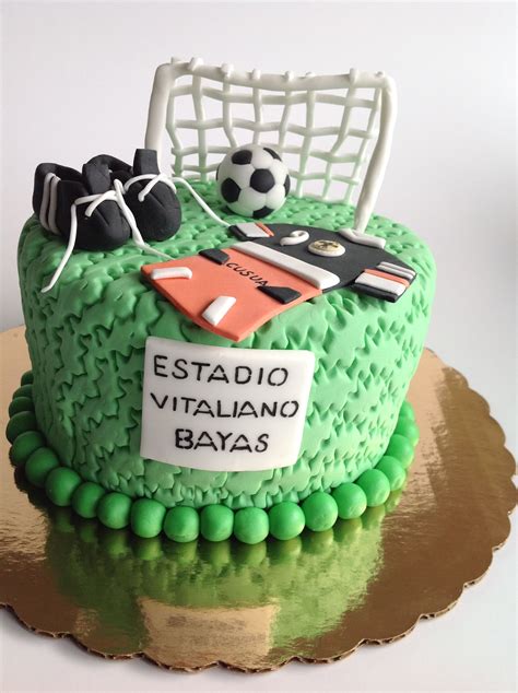 Torta Futbol Pastel Fondant Birthday Cakes Mom Desserts Berries