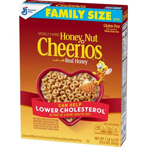 Amazon Com Honey Nut Cheerios Cereal With Oats Gluten Free Oz