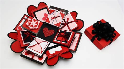 Diy Explosion Box Tutorial Valentines Day Anniversary T Idea