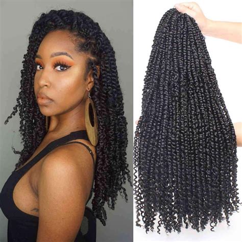 Inch Pre Twisted Passion Twits Crochet Braids Hair Ombre Pre Looped Xtrend Hair Braids