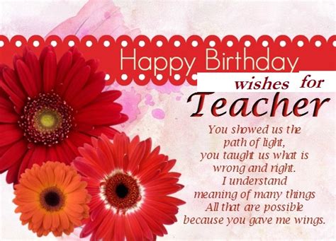 Quotes For Teacher Birthday Wishes Keren Quotesgood