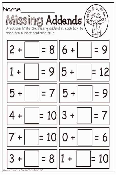 Math For First Graders Printable Worksheets Printable Word Searches