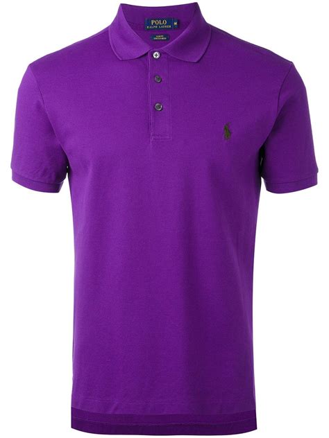 Polo Ralph Lauren Cotton Classic Polo Shirt In Pinkpurple Purple For