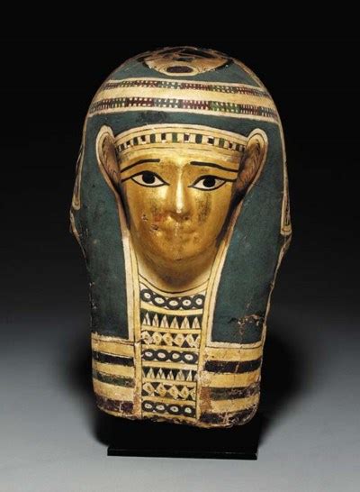 An Egyptian Cartonnage Mummy Mask Late Ptolemaic Period Circa 1st Century B C Christie S