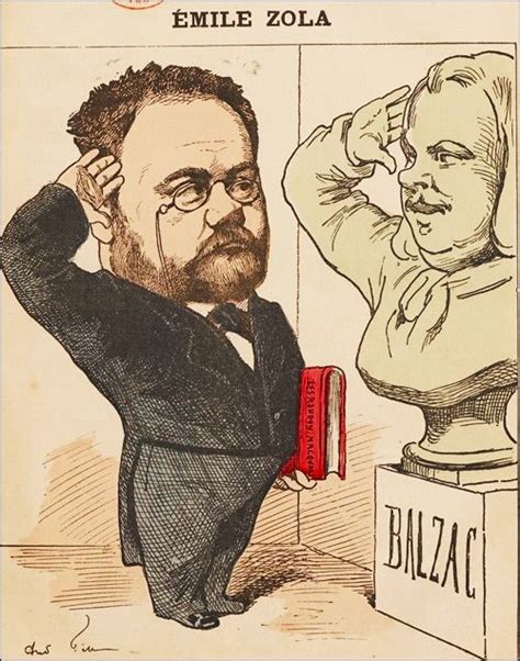Émile Zola 1840 1902 Dessin Caricature Zola Caricatures