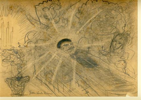 Lot Jack Kerouac Original Drawing Depicting A Soul Ascending A