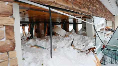 Avalanche Hits Hotel As Parts Of Europe Are Snowed Under Bbc News