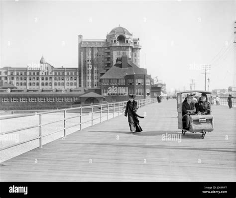 Atlantic City Boardwalk 1900 Hi Res Stock Photography And Images Alamy
