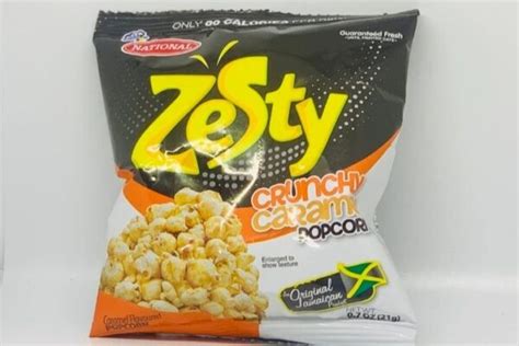 National Zesty Caramel Popcorn 21g Case