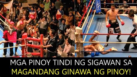 Mga Pinoy Tindi Ng Sigawan Sa Matinding Aksyon Na Ginawa Ng Pinoy Tinapatan Ang Hometown Crowd