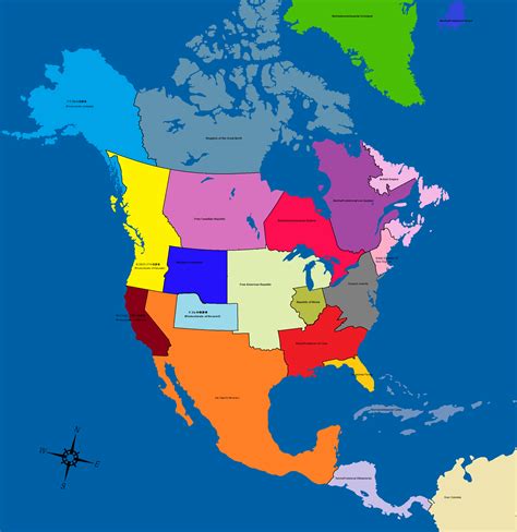Axis victory map of north america 1953 : AlternateHistory